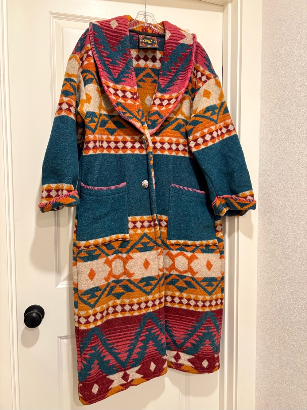 Retro long Circle T western coat